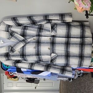 Plaid Flannel Coat
